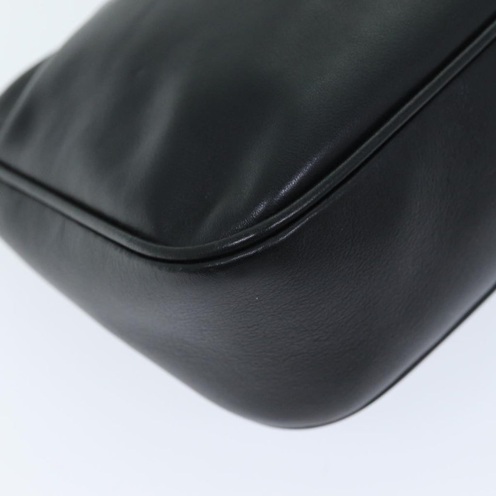 GUCCI Bamboo Shoulder Bag Leather Black 001 3865 am6186