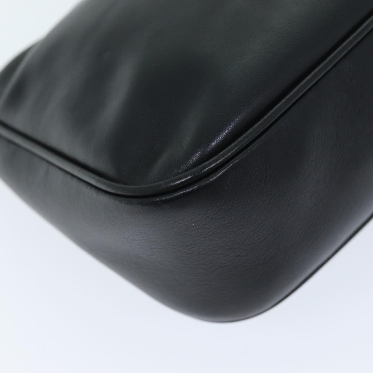 GUCCI Bamboo Shoulder Bag Leather Black 001 3865 am6186