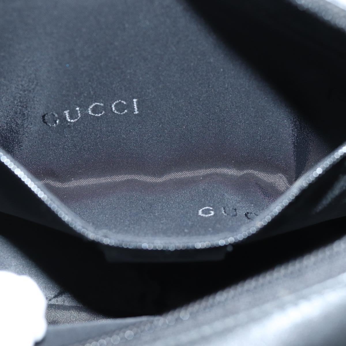 GUCCI Bamboo Shoulder Bag Leather Black 001 3865 am6186
