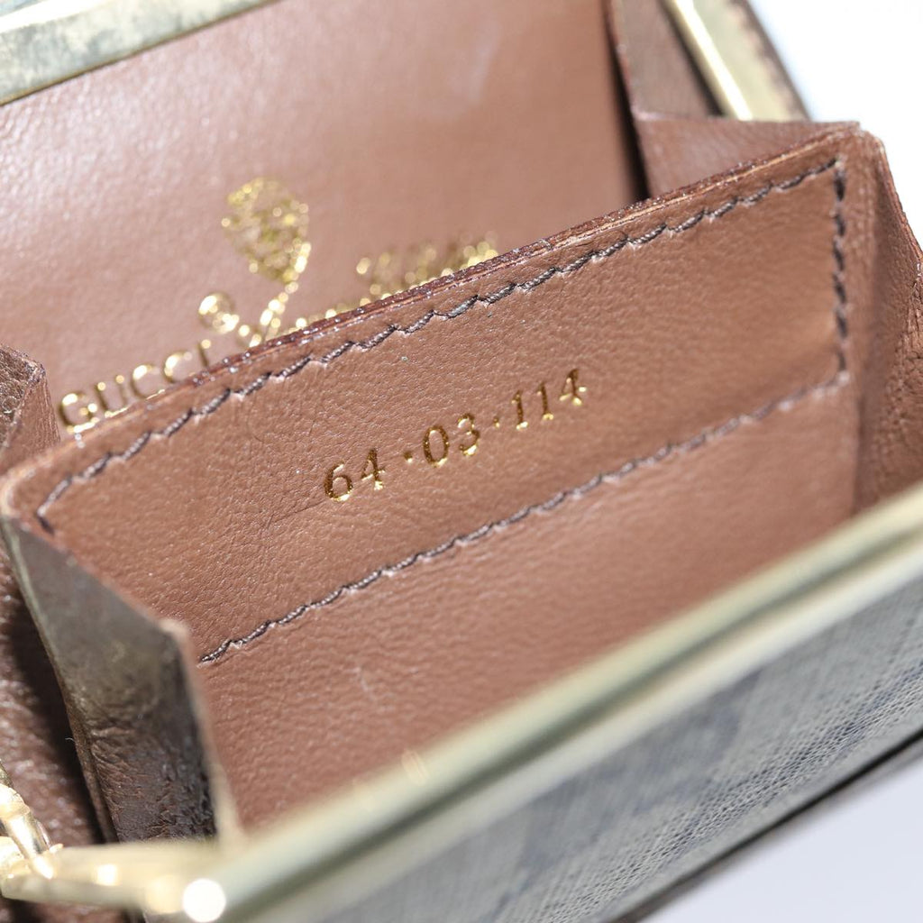 GUCCI GG Supreme Coin Purse PVC Beige 64 03 114 am6199