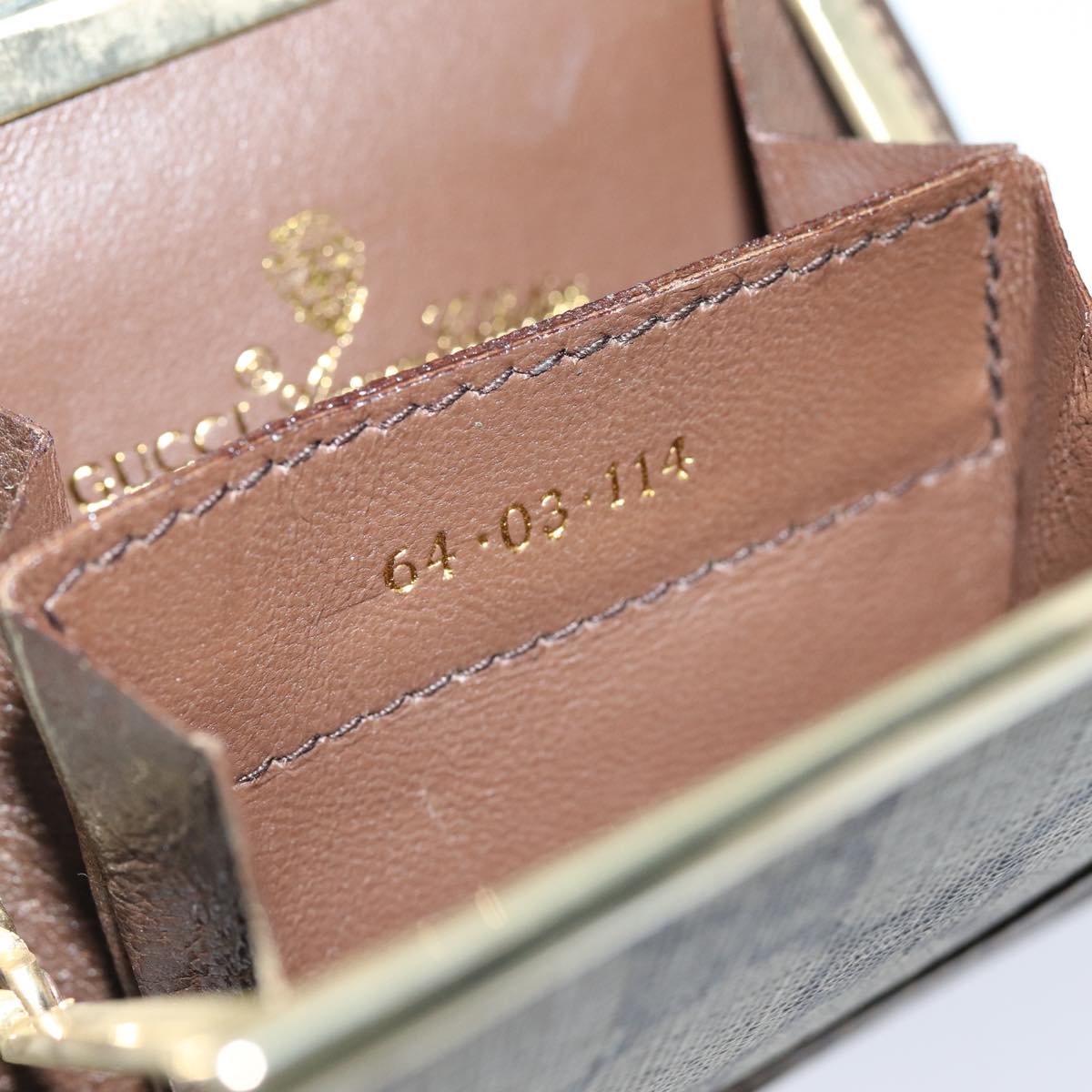 GUCCI GG Supreme Coin Purse PVC Beige 64 03 114 am6199