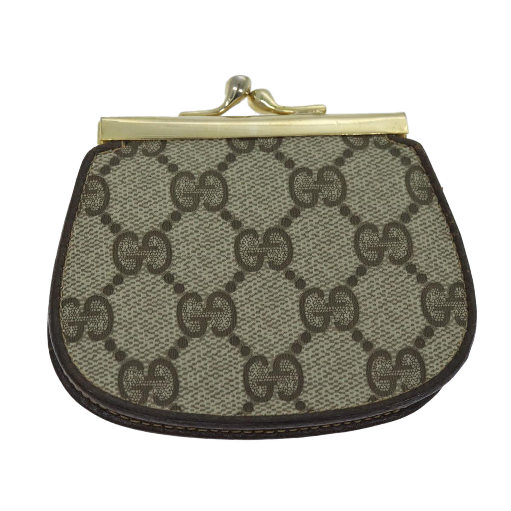 GUCCI GG Supreme Coin Purse PVC Beige 64 03 114 am6199