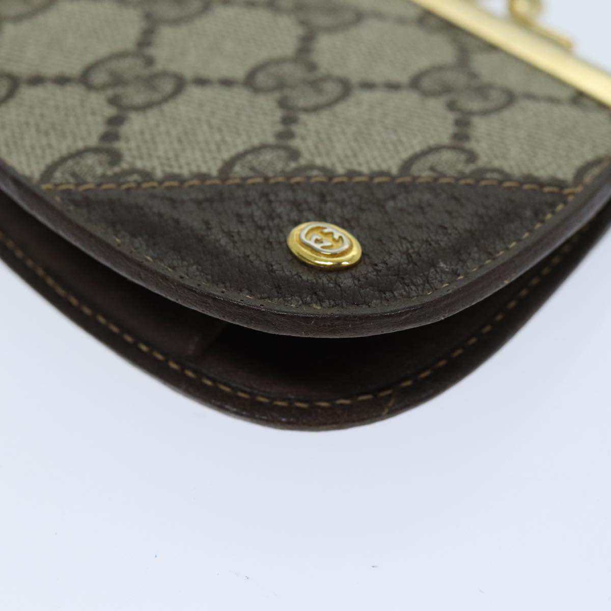 GUCCI GG Supreme Coin Purse PVC Beige 64 03 114 am6199