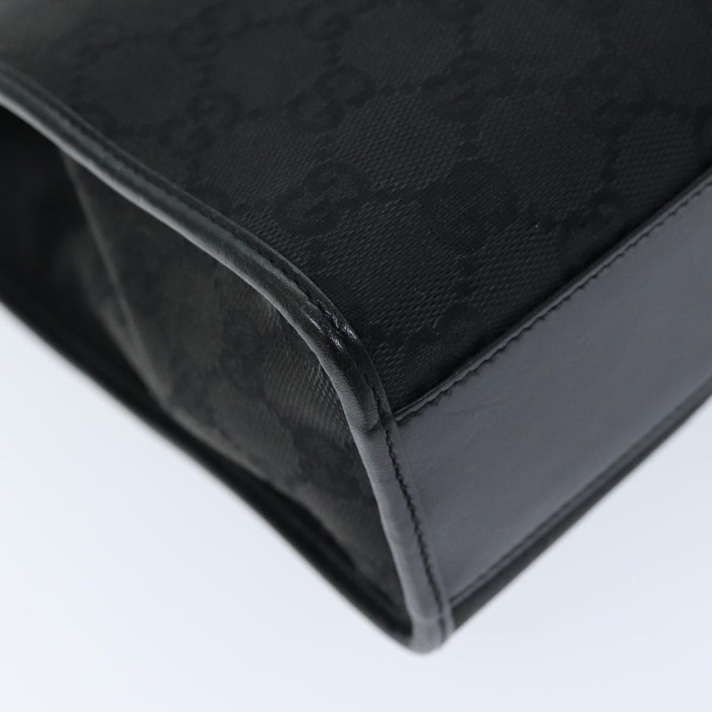 GUCCI Jackie GG Canvas Hand Bag Black 01715 3444 am6221