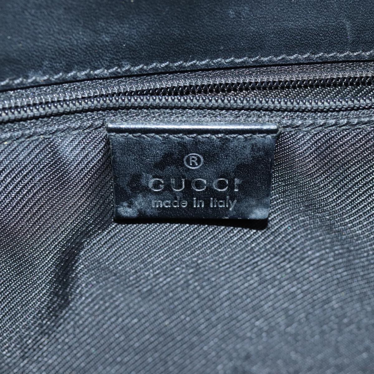 GUCCI Jackie GG Canvas Hand Bag Black 01715 3444 am6221
