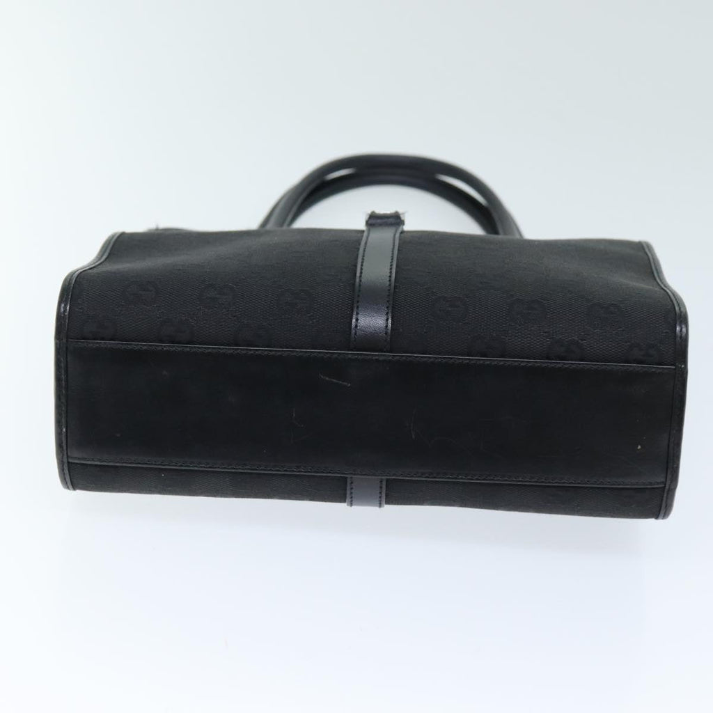 GUCCI Jackie GG Canvas Hand Bag Black 01715 3444 am6221