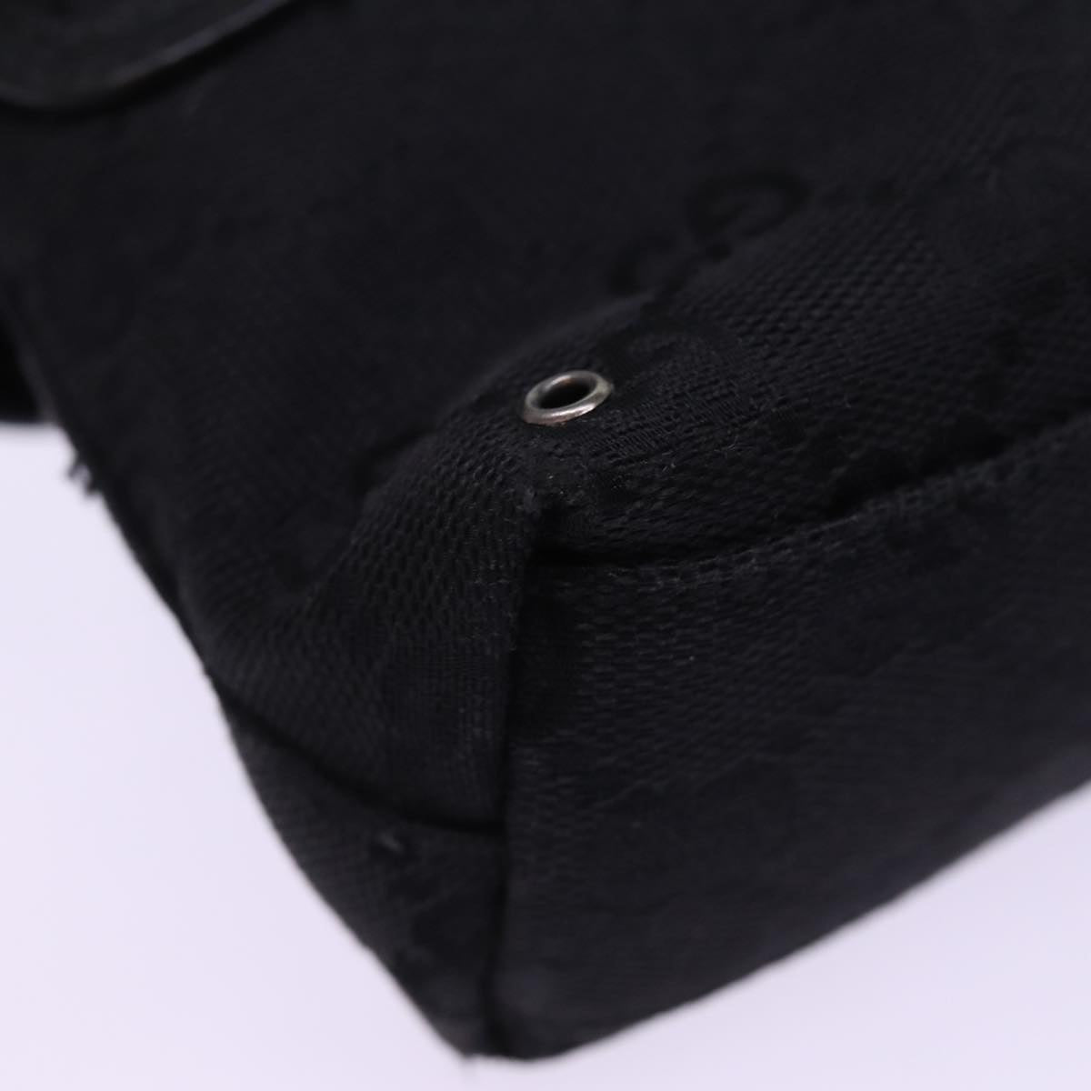 GUCCI GG Canvas Waist bag Black 92543 am6310