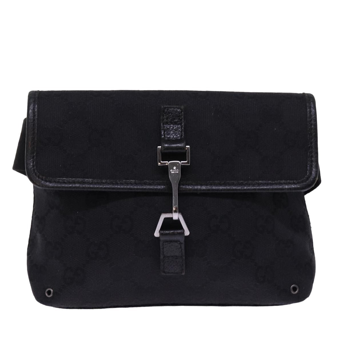 GUCCI GG Canvas Waist bag Black 92543 am6310