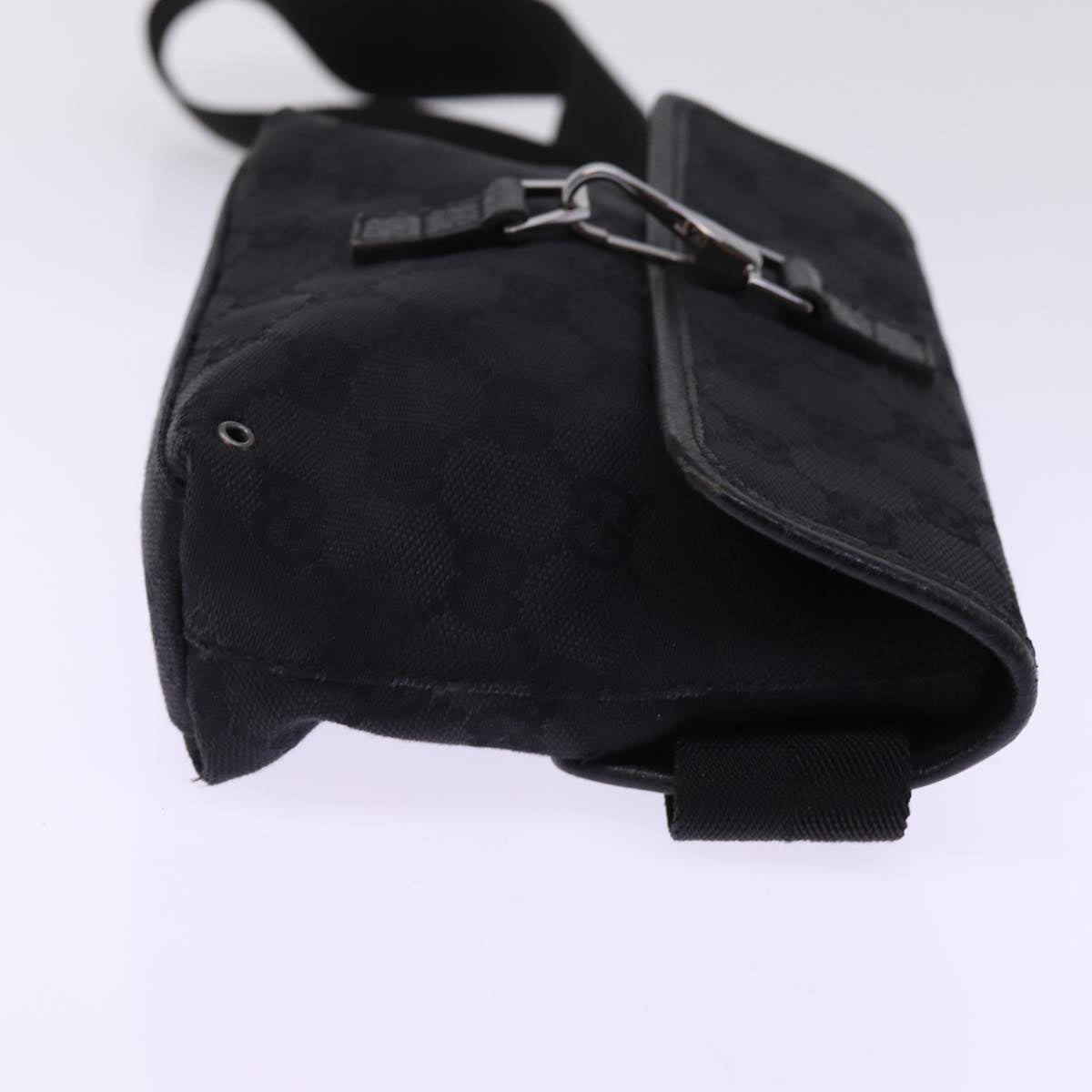 GUCCI GG Canvas Waist bag Black 92543 am6310