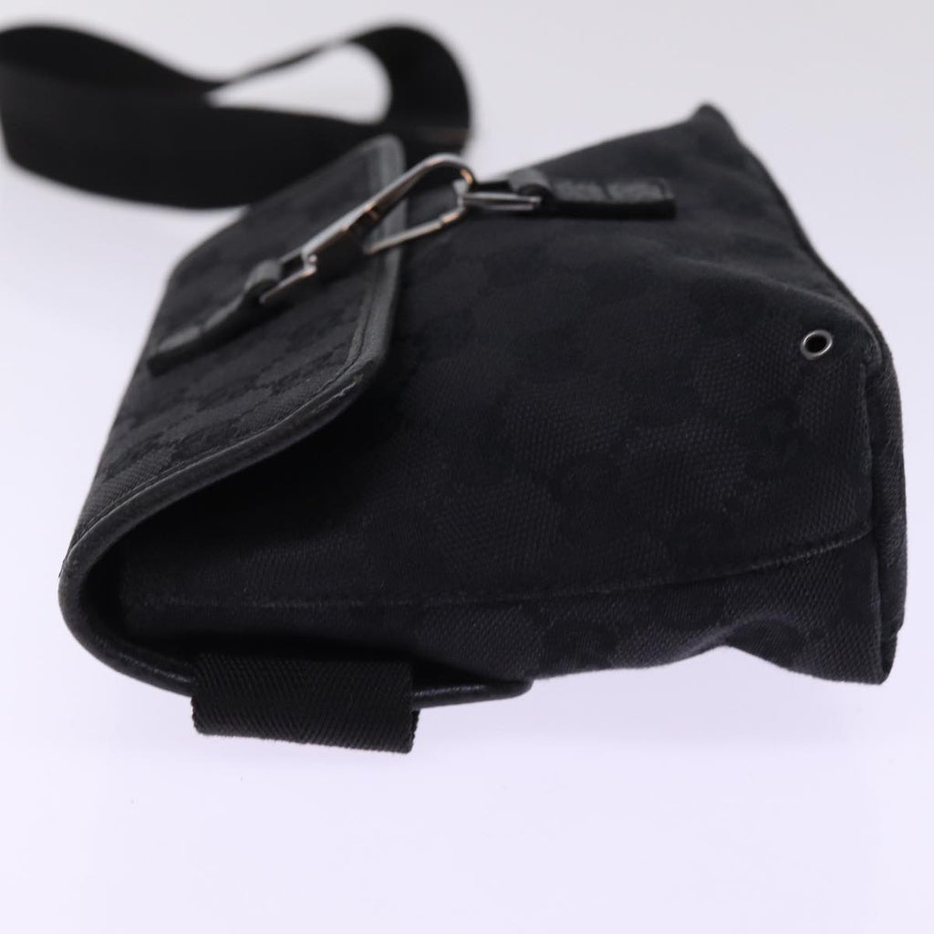 GUCCI GG Canvas Waist bag Black 92543 am6310