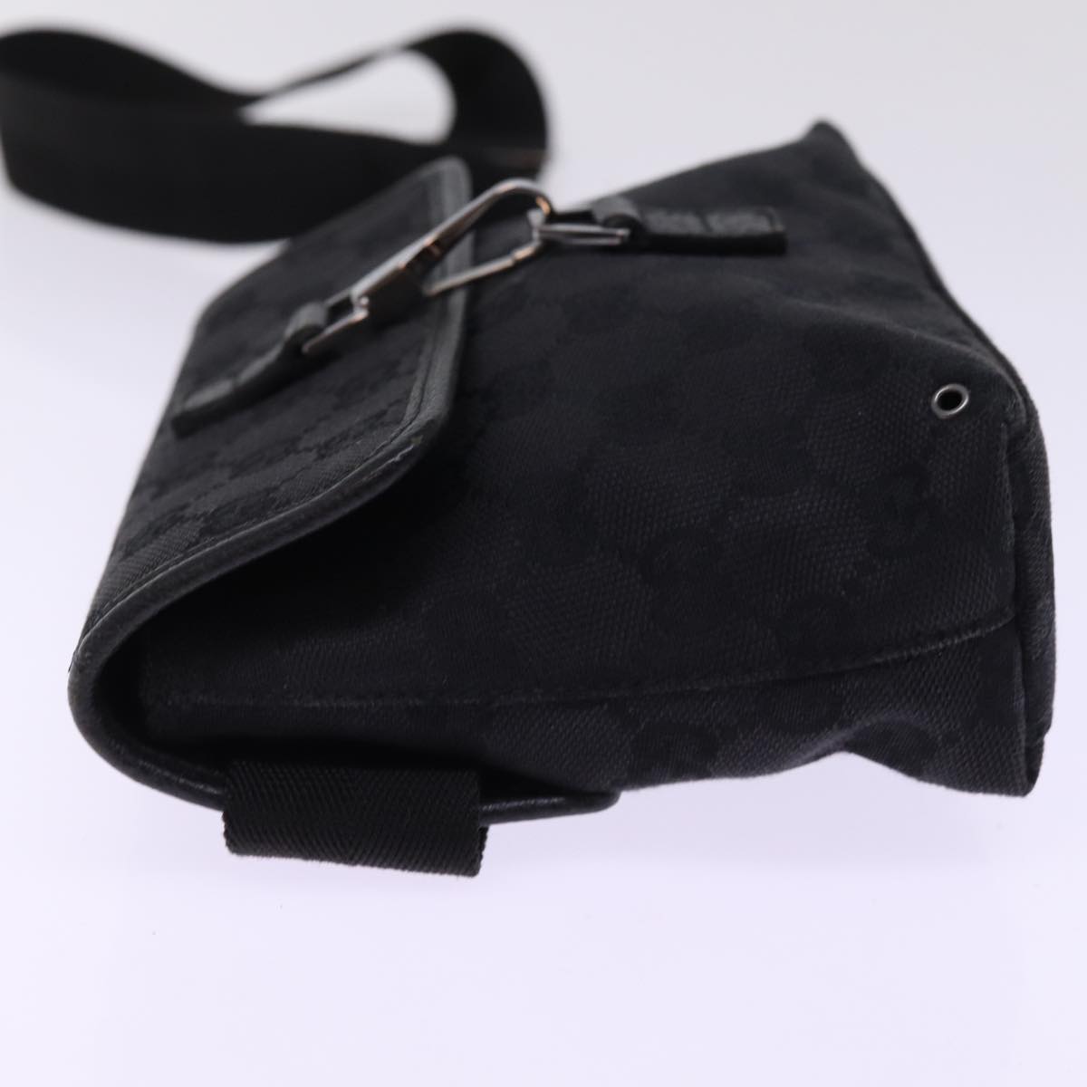 GUCCI GG Canvas Waist bag Black 92543 am6310