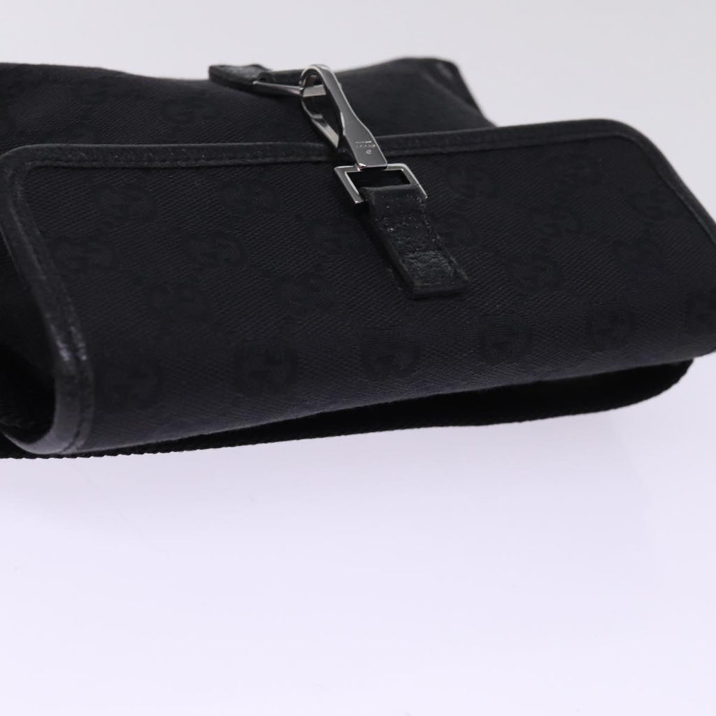 GUCCI GG Canvas Waist bag Black 92543 am6310