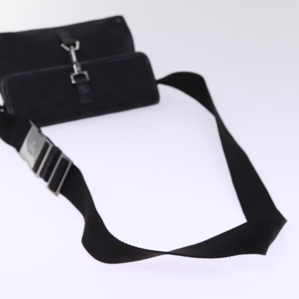 GUCCI GG Canvas Waist bag Black 92543 am6310