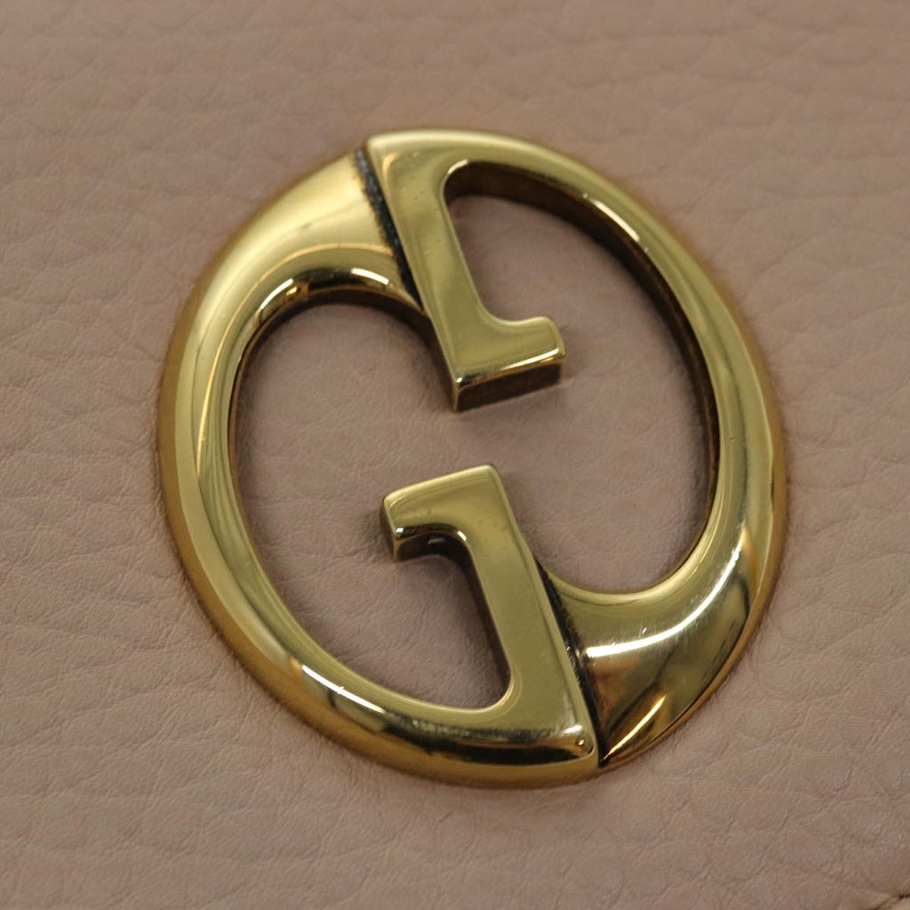 GUCCI Chain Shoulder Bag Leather Beige 251821 am6326