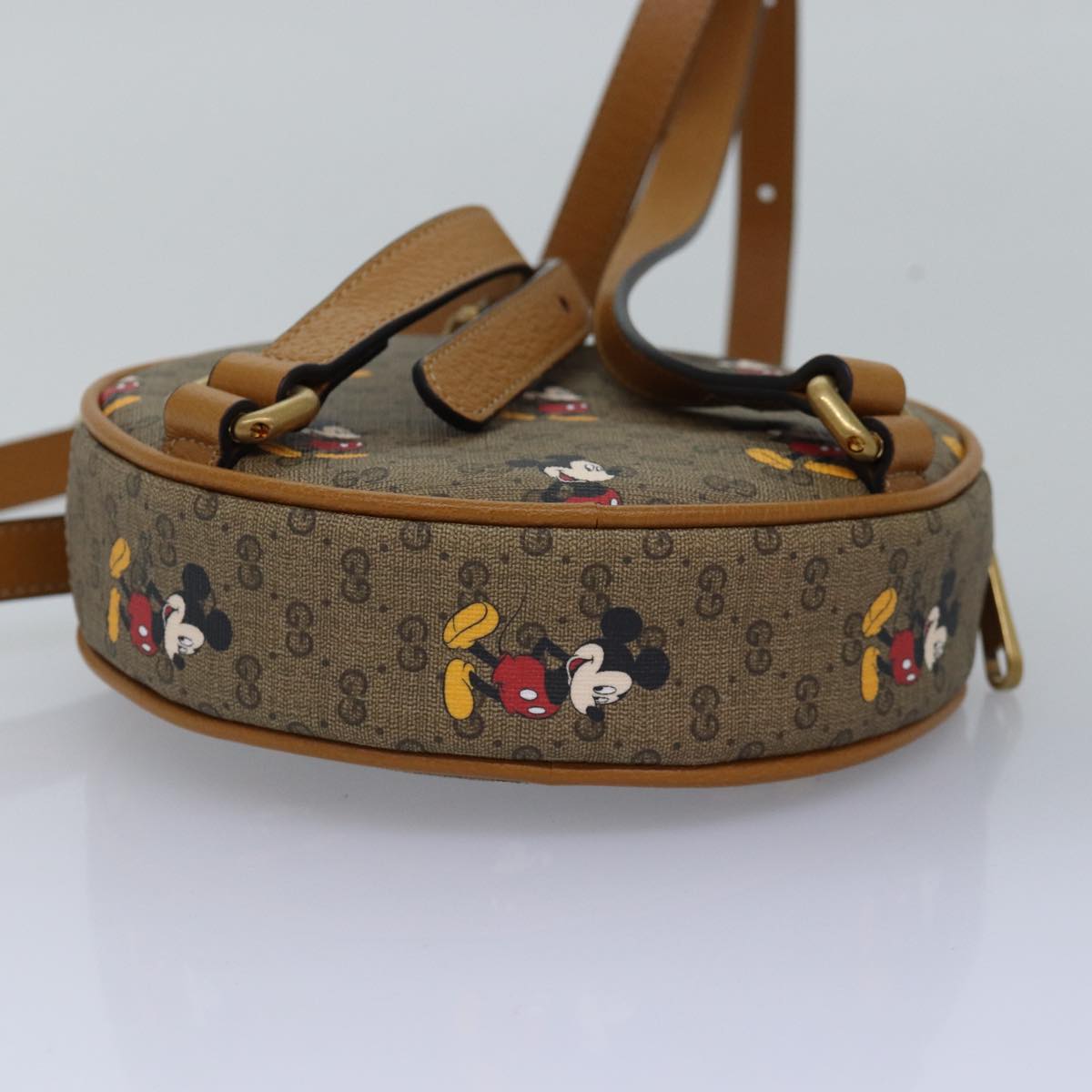 GUCCI Micro GG Supreme Disney Mini Backpack PVC Beige 603730 am6384S
