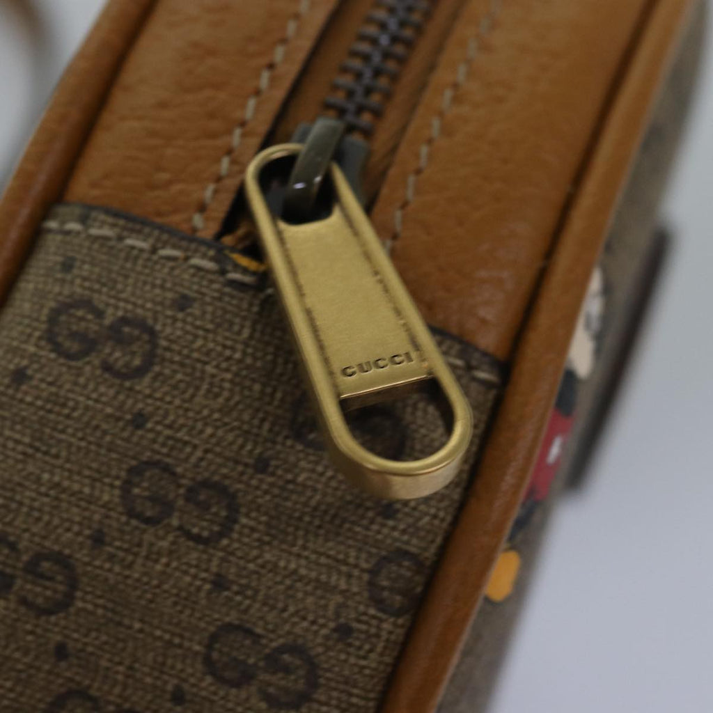 GUCCI Micro GG Supreme Disney Mini Backpack PVC Beige 603730 am6384S