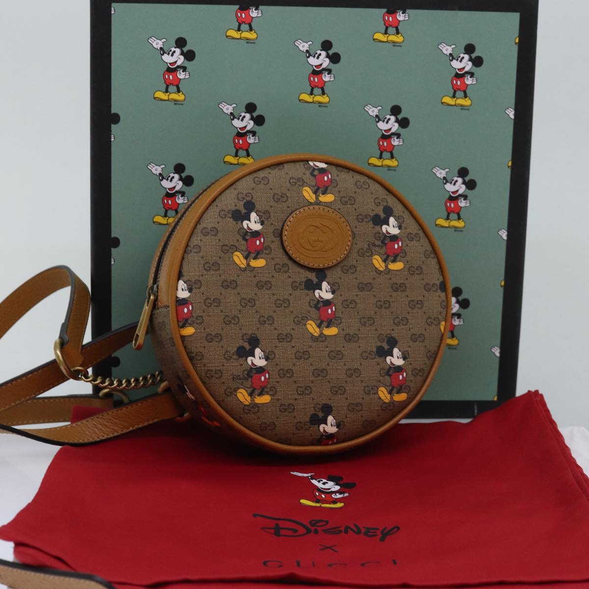 GUCCI Micro GG Supreme Disney Mini Backpack PVC Beige 603730 am6384S
