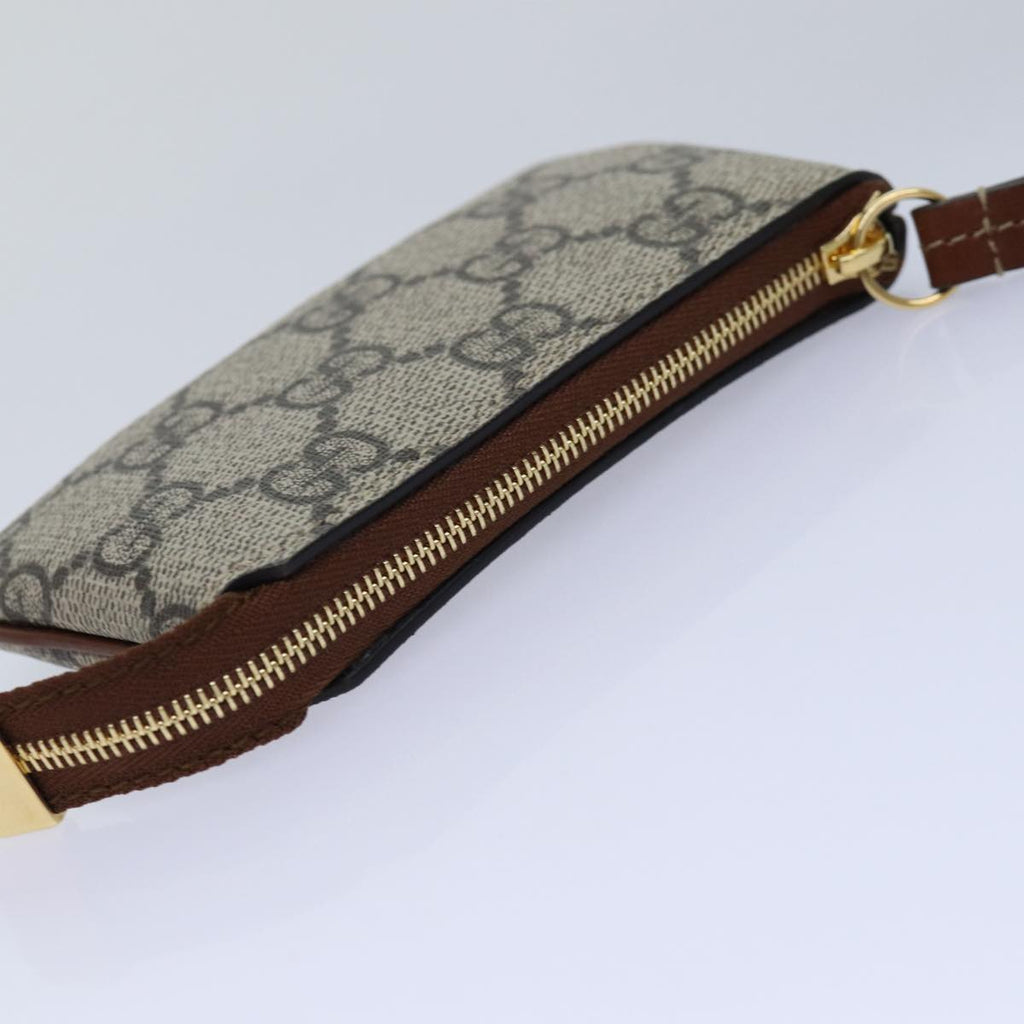 GUCCI GG Supreme Coin Purse PVC Beige 447964 am6386A