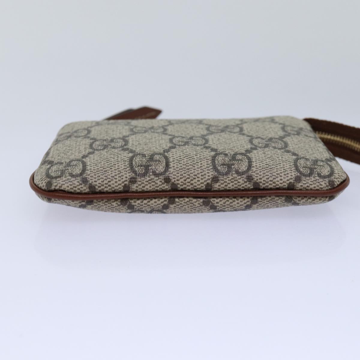 GUCCI GG Supreme Coin Purse PVC Beige 447964 am6386A