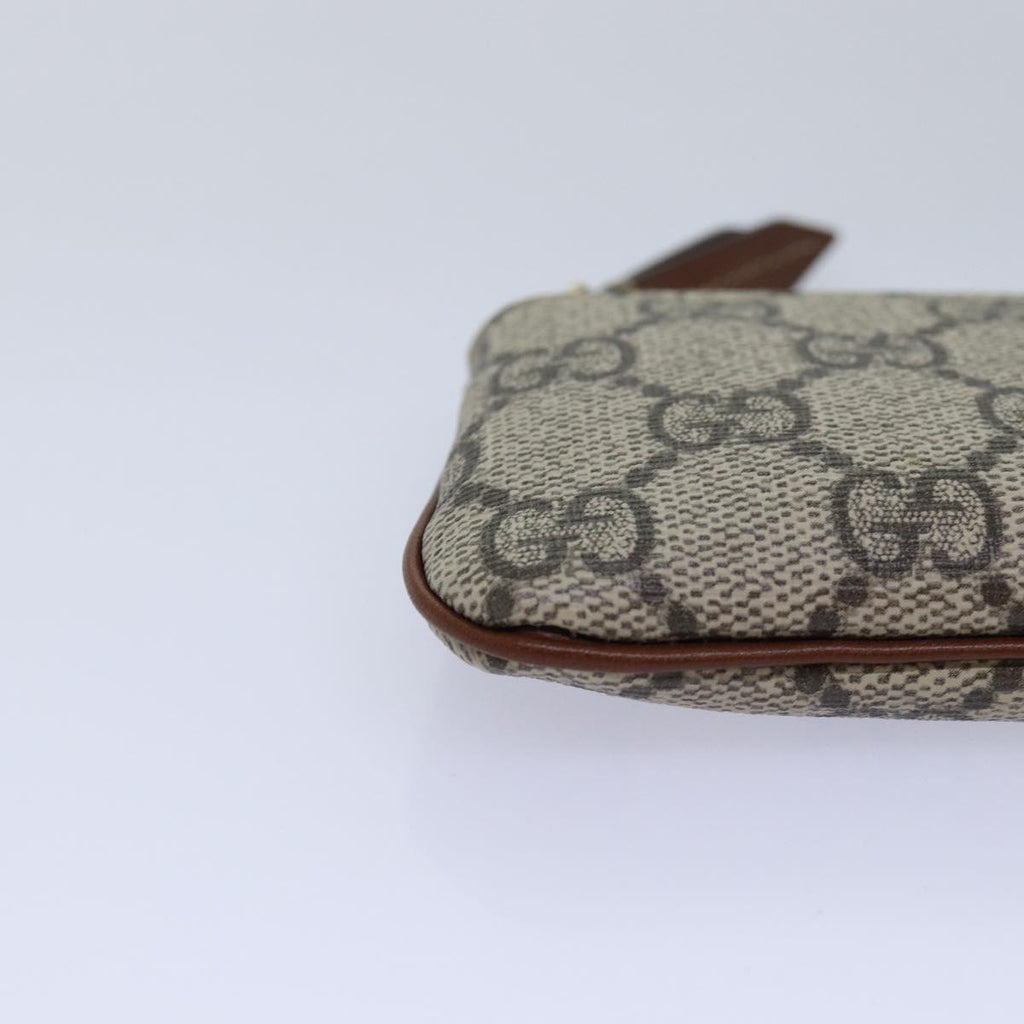 GUCCI GG Supreme Coin Purse PVC Beige 447964 am6386A