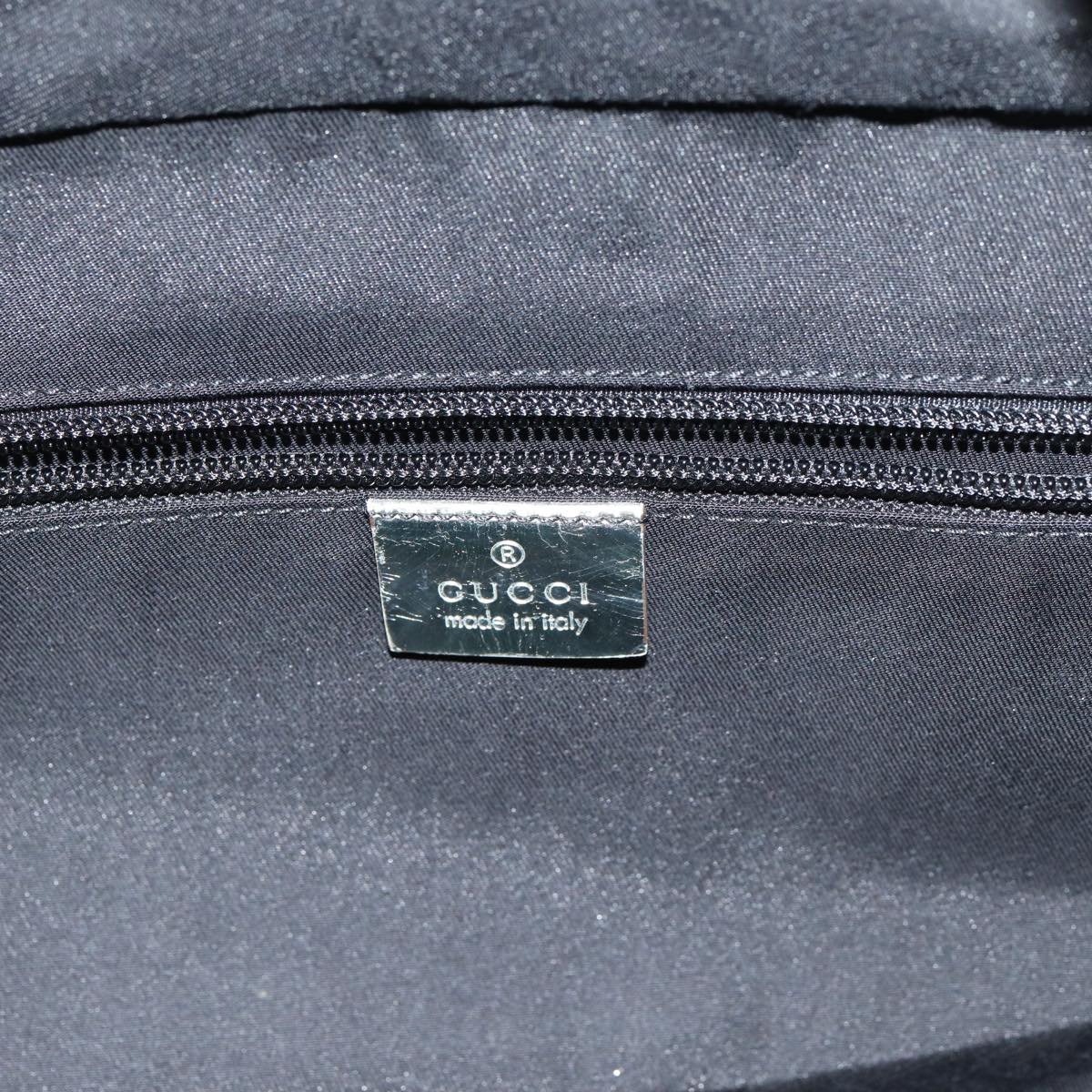 GUCCI GG Canvas Sherry Line Boston Bag Gray Silver 153240 am6442