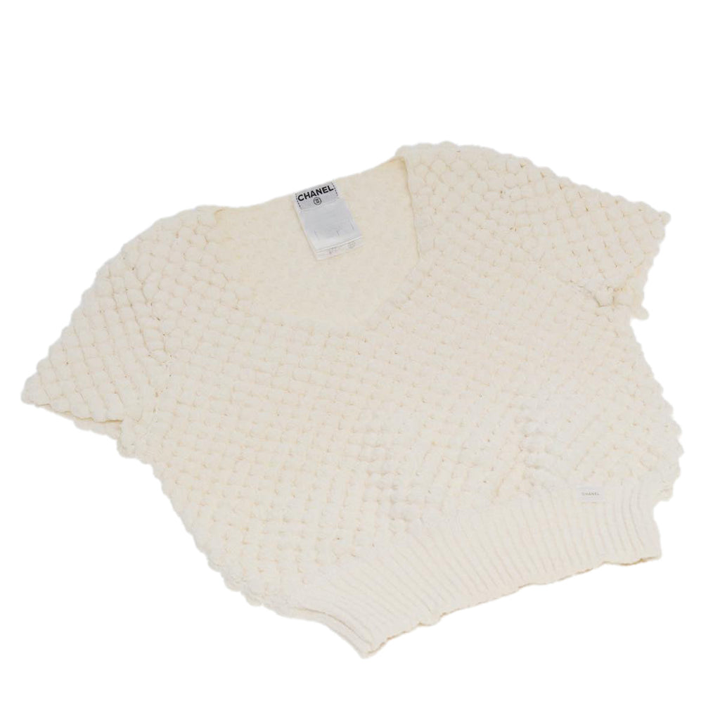 CHANEL　Tops Polyamide Nylon White CC am6465