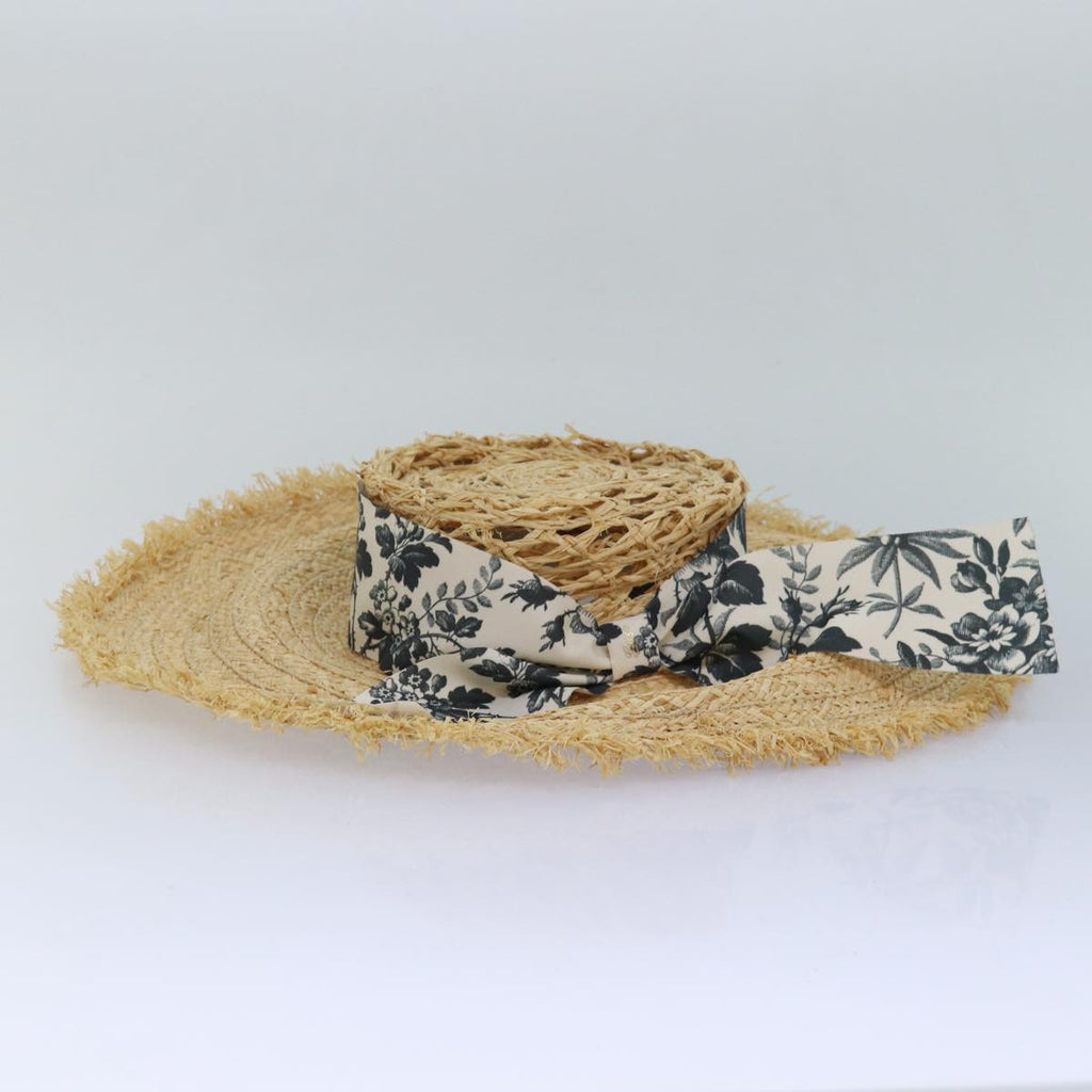GUCCI Hat straw L size Beige am6467