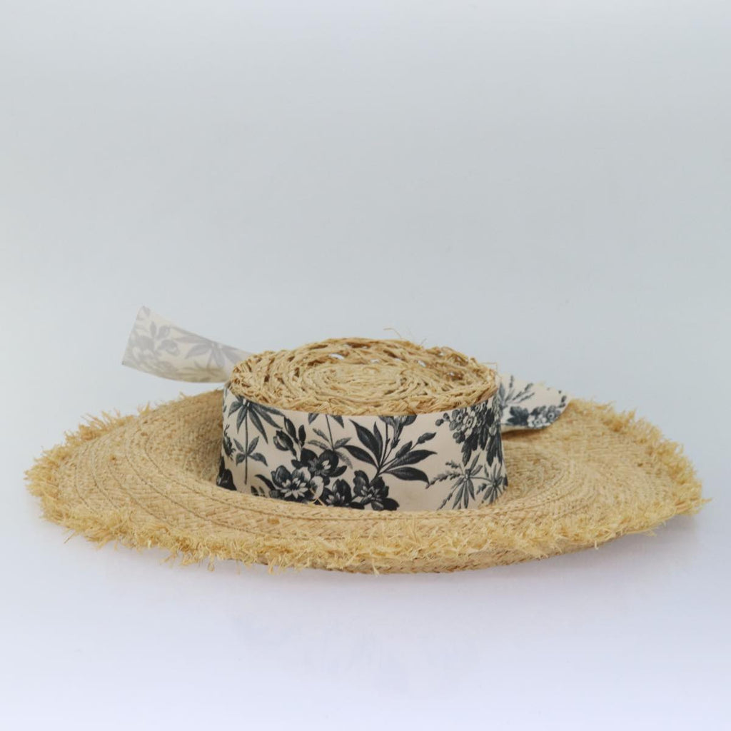GUCCI Hat straw L size Beige am6467