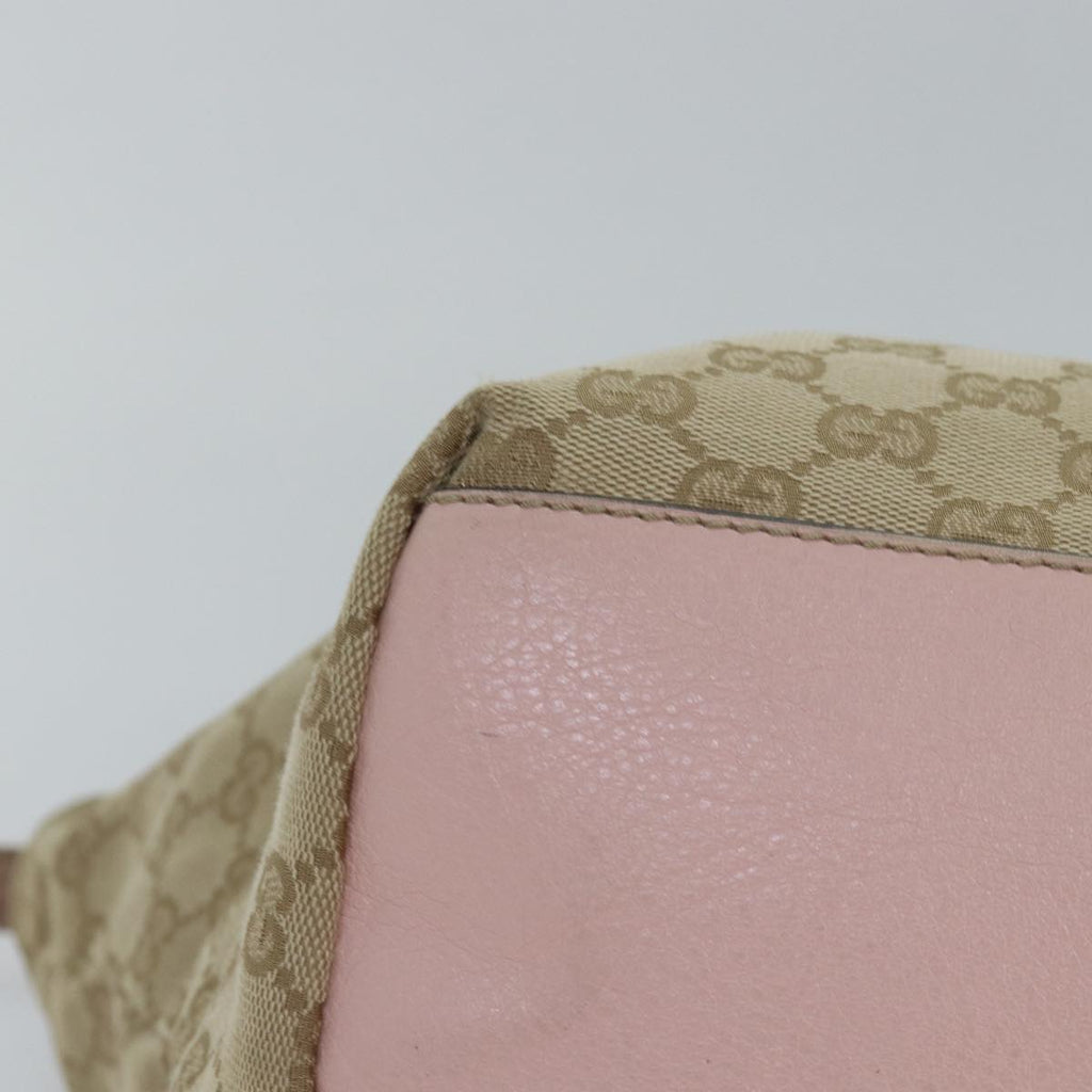 GUCCI GG Canvas Tote Bag Beige Pink Light blue 131230 am6472