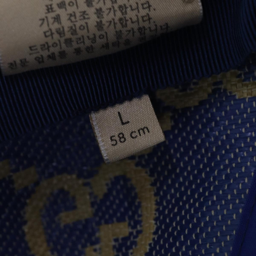 GUCCI Cap GG Canvas Raffia L size Beige 701713 am6474
