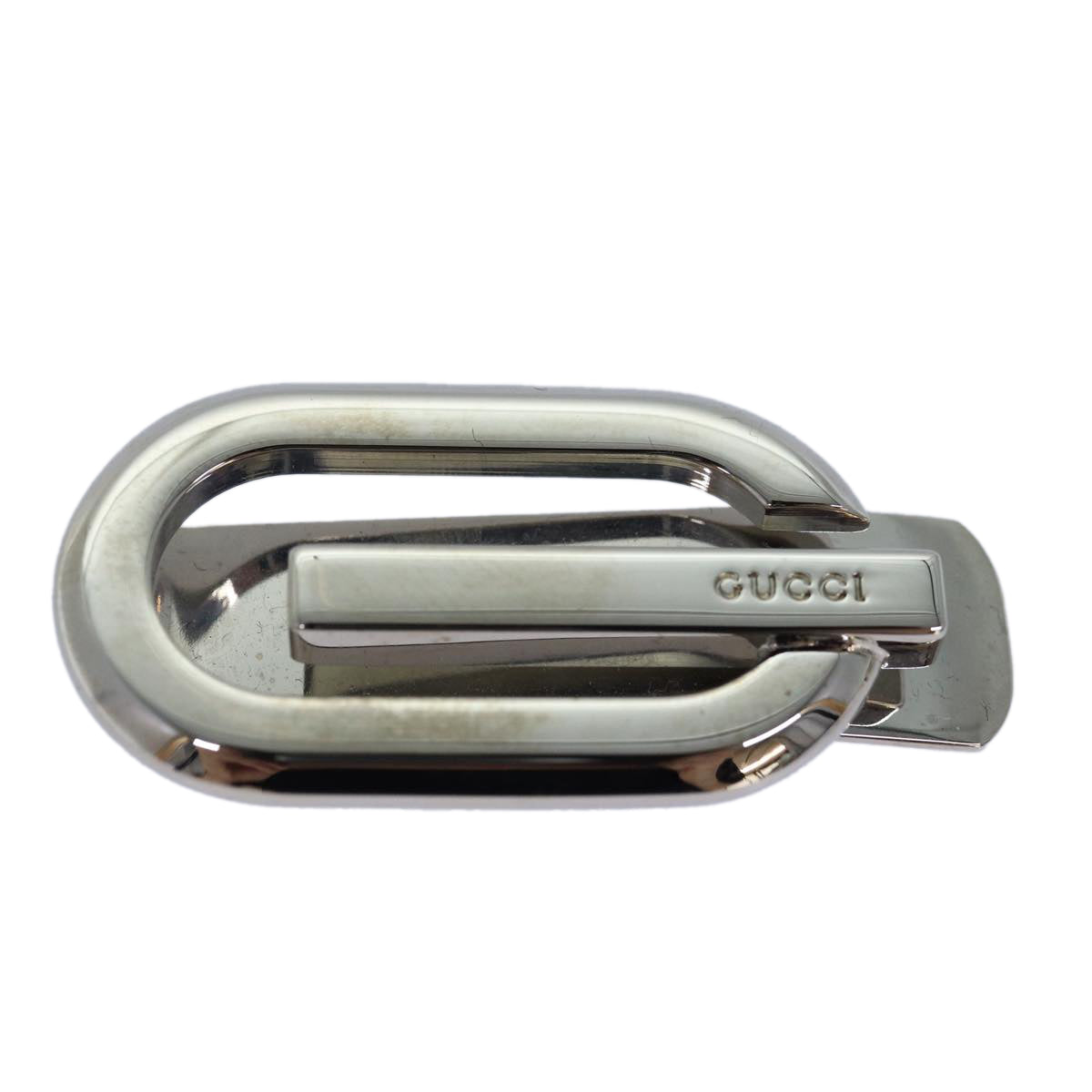 GUCCI Money Clip metal Silver am6487A