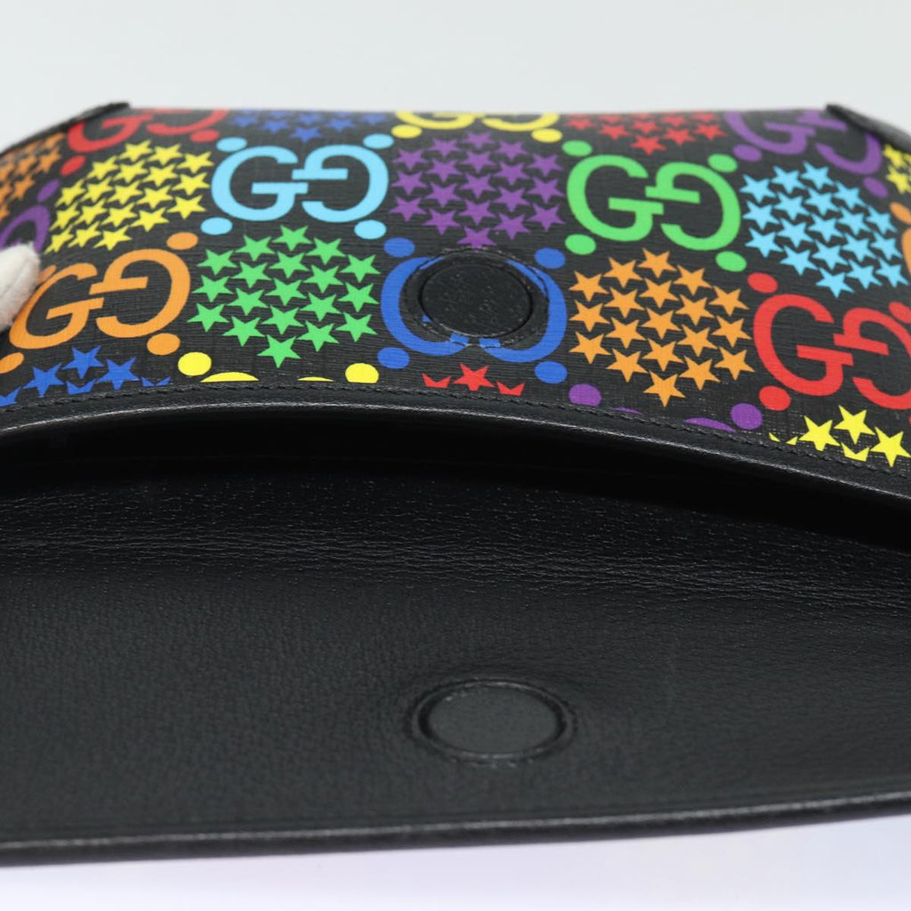 GUCCI GG Psychedelic Body Bag PVC Leather Multicolor 598113 am6503A