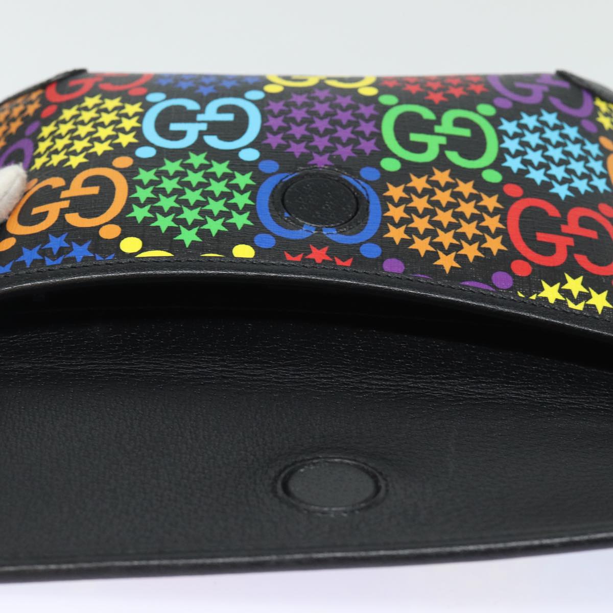 GUCCI GG Psychedelic Body Bag PVC Leather Multicolor 598113 am6503A