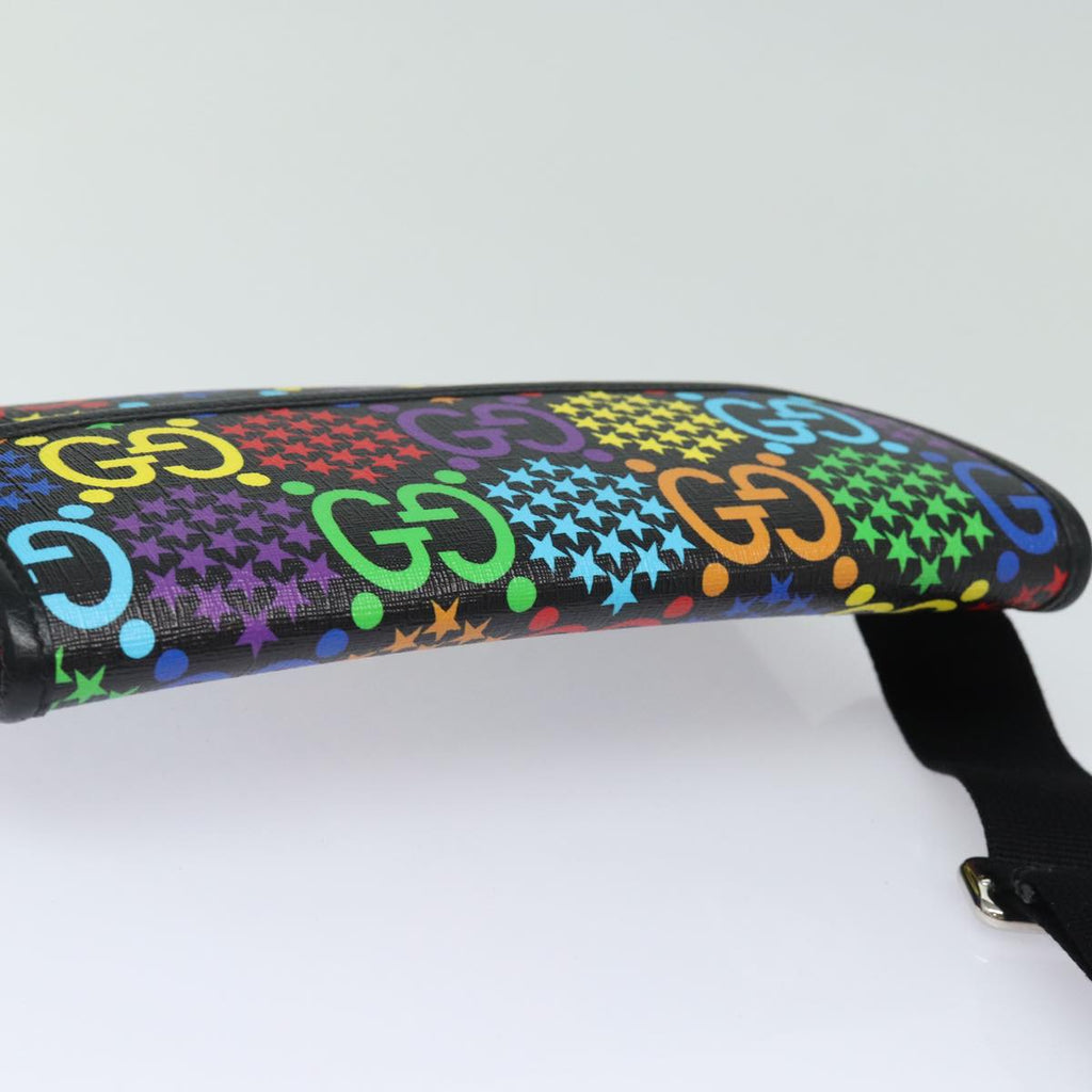 GUCCI GG Psychedelic Body Bag PVC Leather Multicolor 598113 am6503A