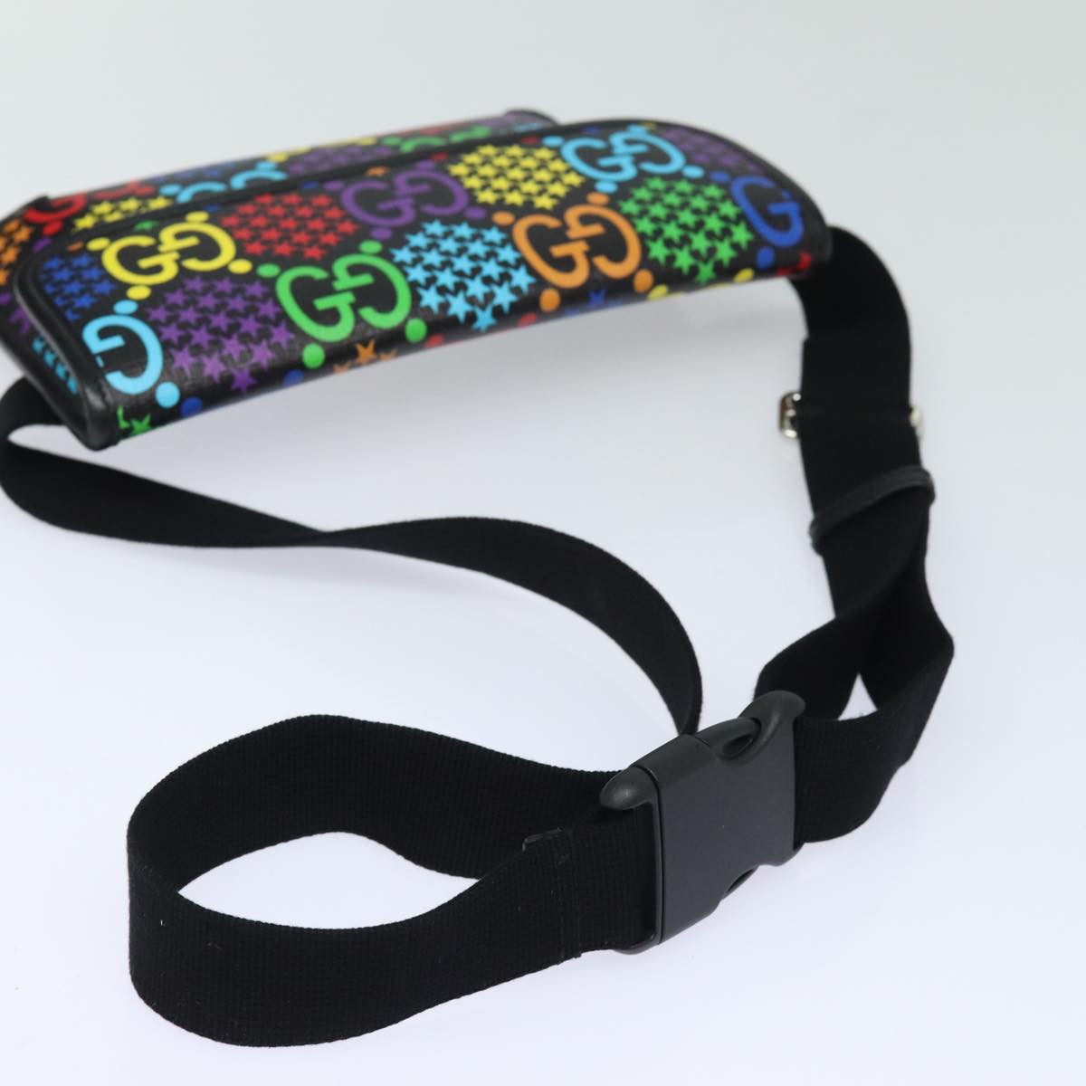 GUCCI GG Psychedelic Body Bag PVC Leather Multicolor 598113 am6503A