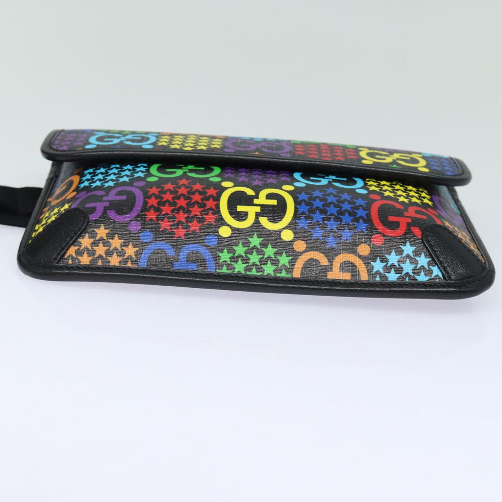 GUCCI GG Psychedelic Body Bag PVC Leather Multicolor 598113 am6503A