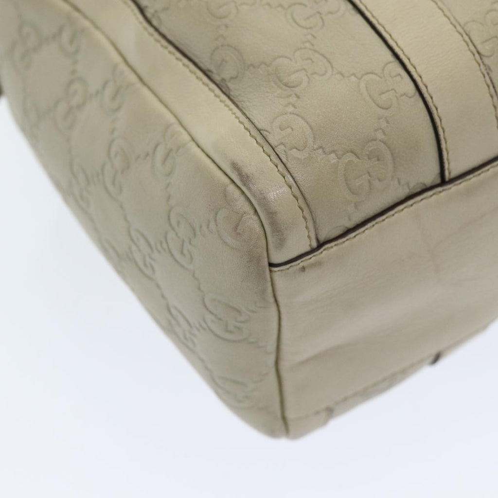 GUCCI Guccissima GG Canvas Abbey Shoulder Bag White 130942 am6540