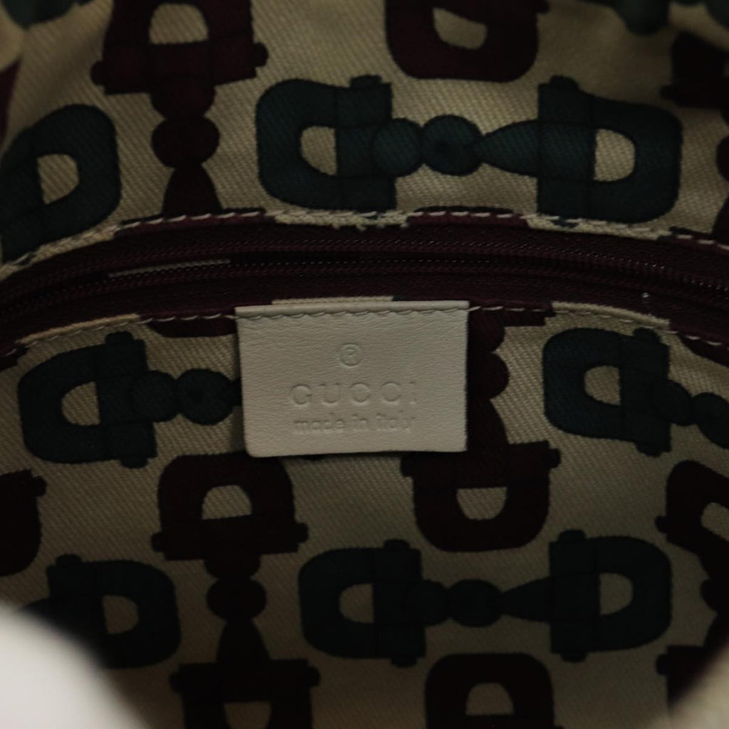 GUCCI Guccissima GG Canvas Abbey Shoulder Bag White 130942 am6540