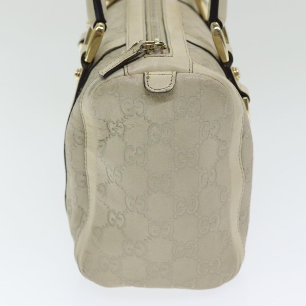 GUCCI Guccissima GG Canvas Abbey Shoulder Bag White 130942 am6540