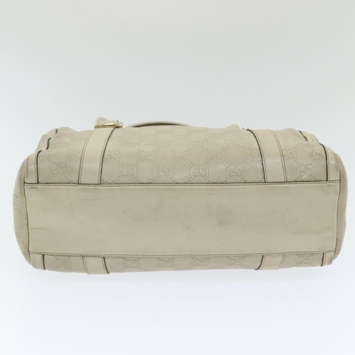 GUCCI Guccissima GG Canvas Abbey Shoulder Bag White 130942 am6540
