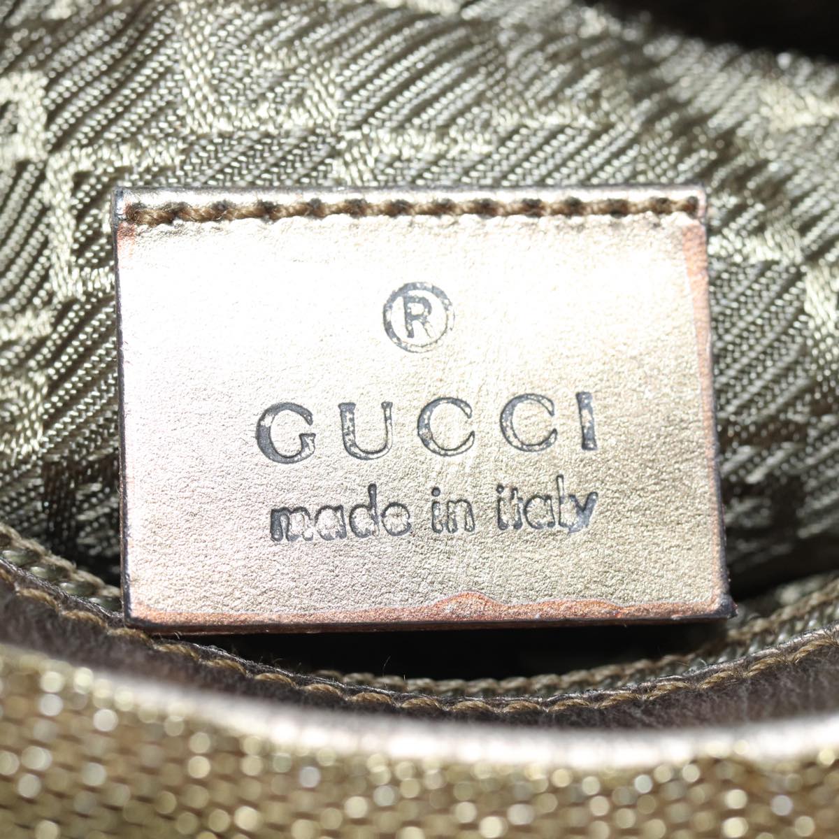 GUCCI Accessory Pouch Gold Tone am6581