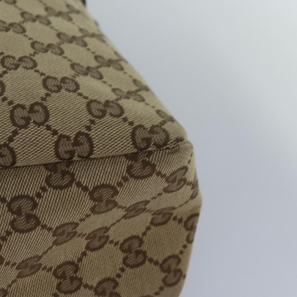 GUCCI Horsebit GG Canvas Hand Bag Beige 115867 am6594A