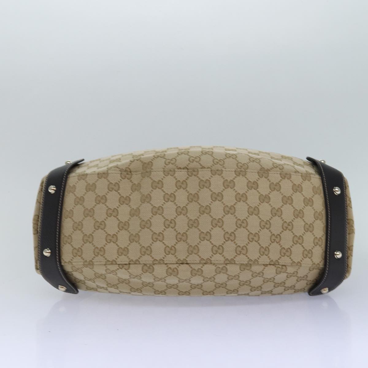 GUCCI Horsebit GG Canvas Hand Bag Outlet Beige 336653 am6595A