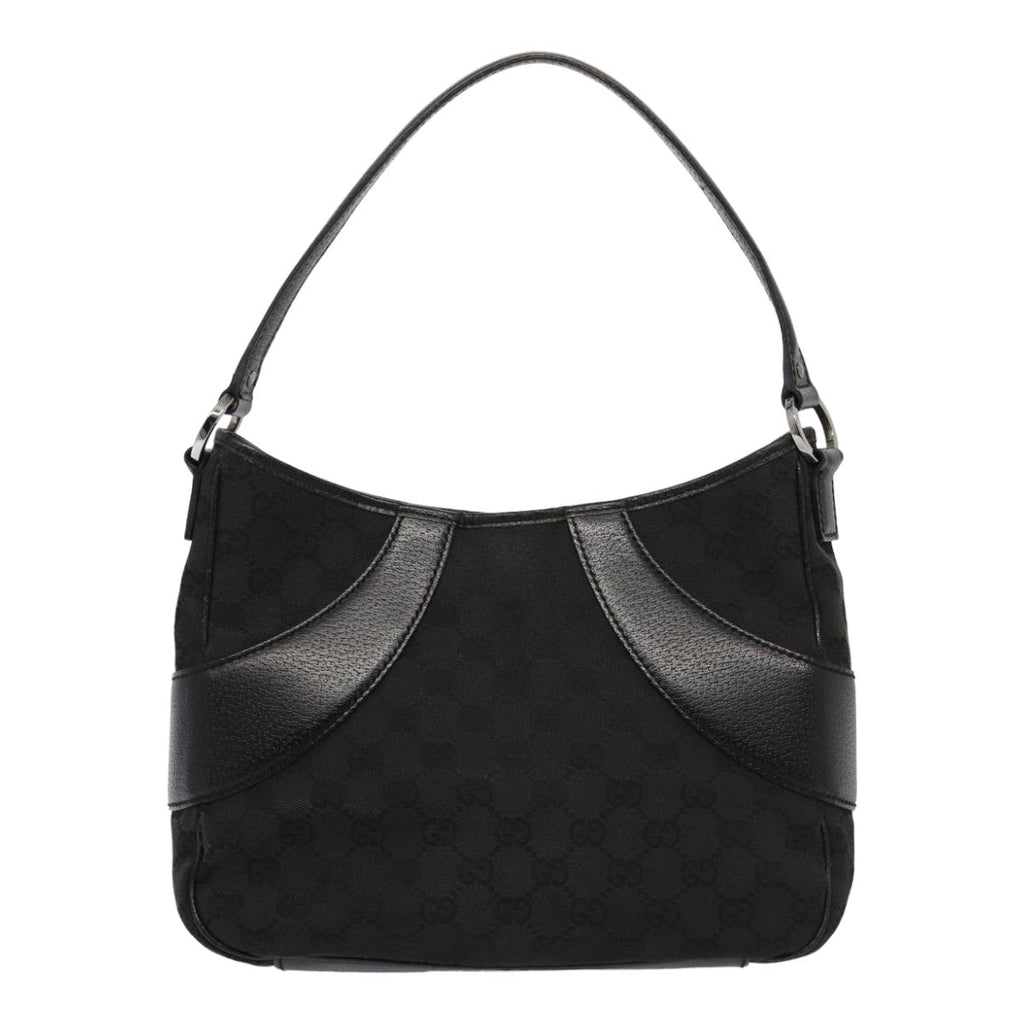 GUCCI GG Canvas Hand Bag Black 113012 am6614