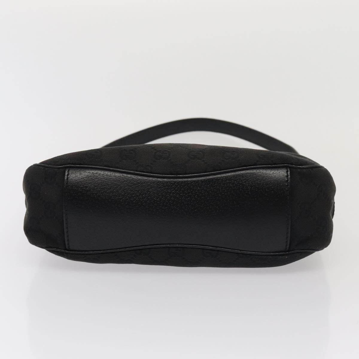 GUCCI GG Canvas Hand Bag Black 113012 am6614