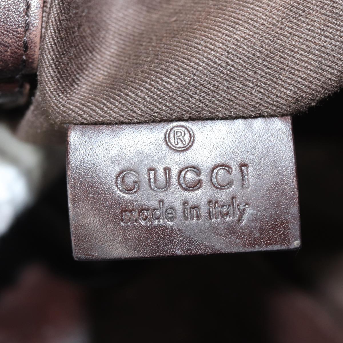 GUCCI GG Canvas Shoulder Bag Brown 101341 am6618
