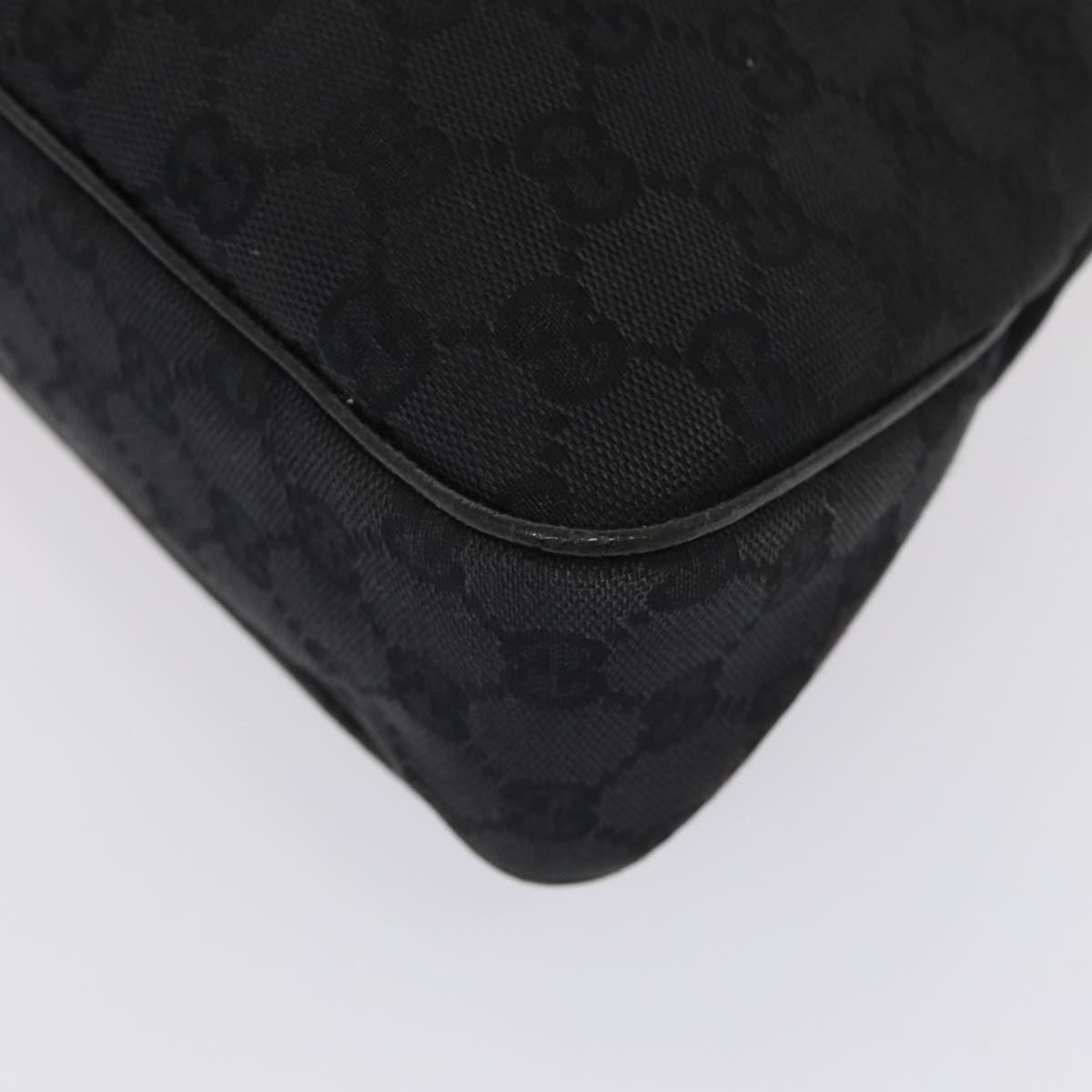 GUCCI GG Canvas Tote Bag Black 121023 am6619