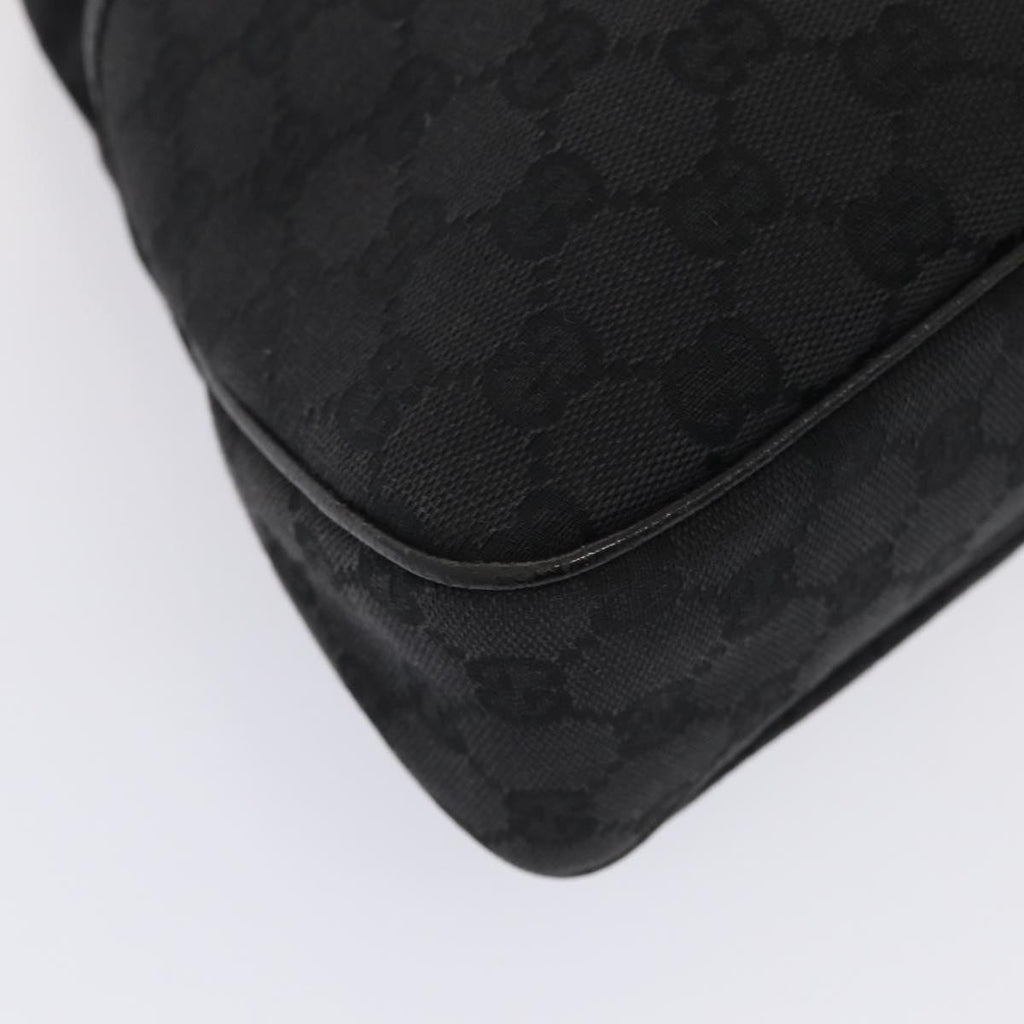 GUCCI GG Canvas Tote Bag Black 121023 am6619