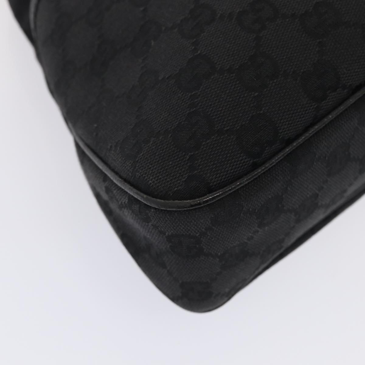 GUCCI GG Canvas Tote Bag Black 121023 am6619