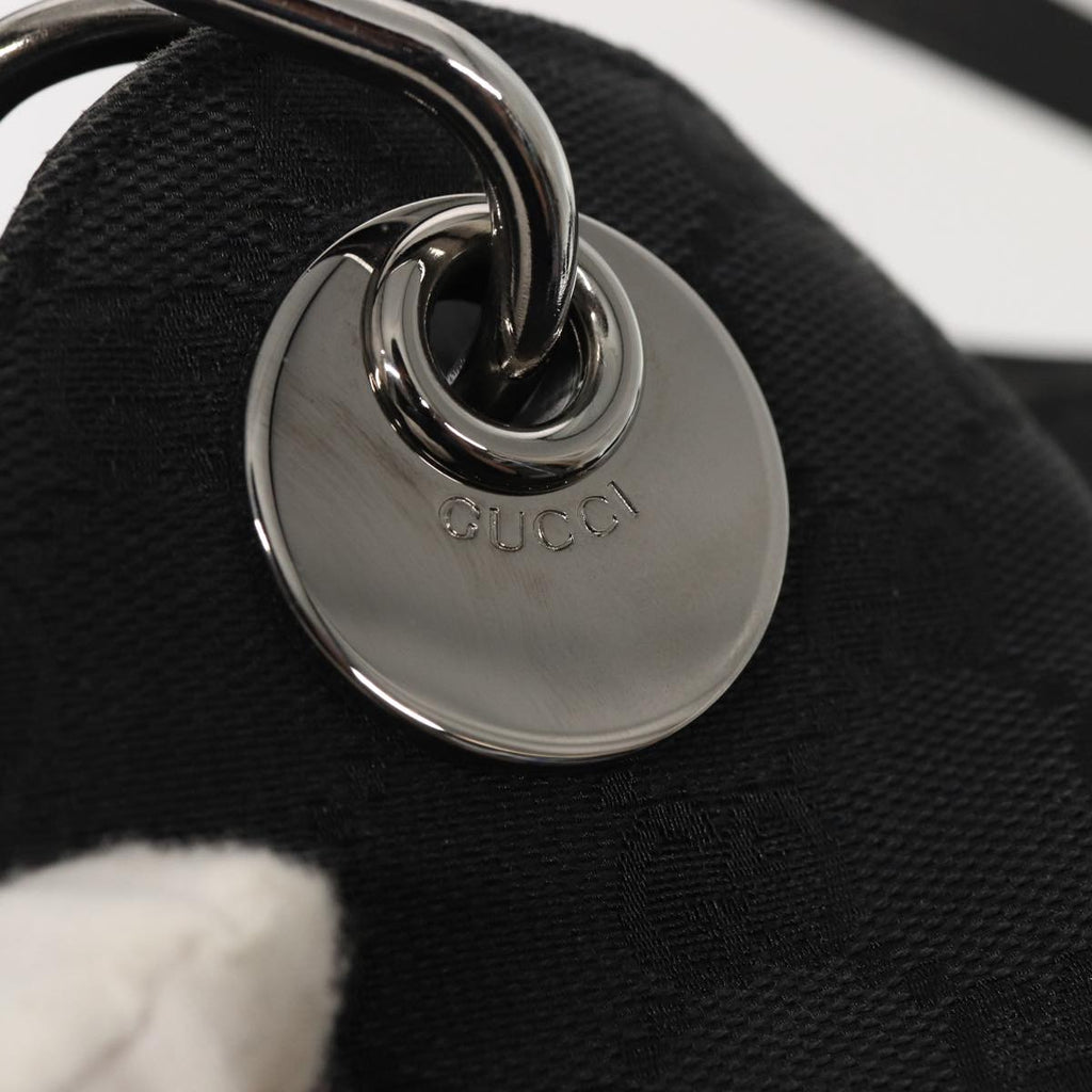 GUCCI GG Canvas Tote Bag Black 121023 am6619